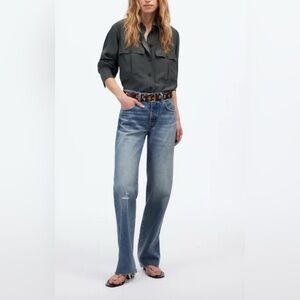 Madewell The Dean Easy Straight Jean size 28 inseam 29”